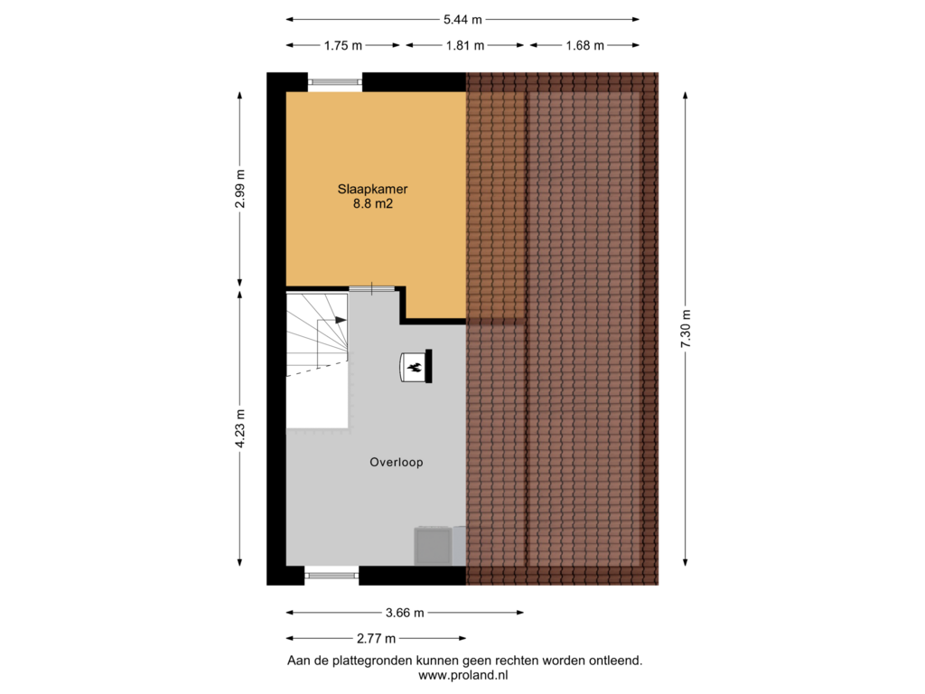 View floorplan of 2e Verdieping of Beemdgraslaan 17