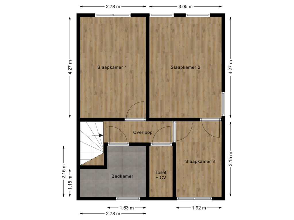 Bekijk plattegrond van Floor 1 van Meidoornhof 26