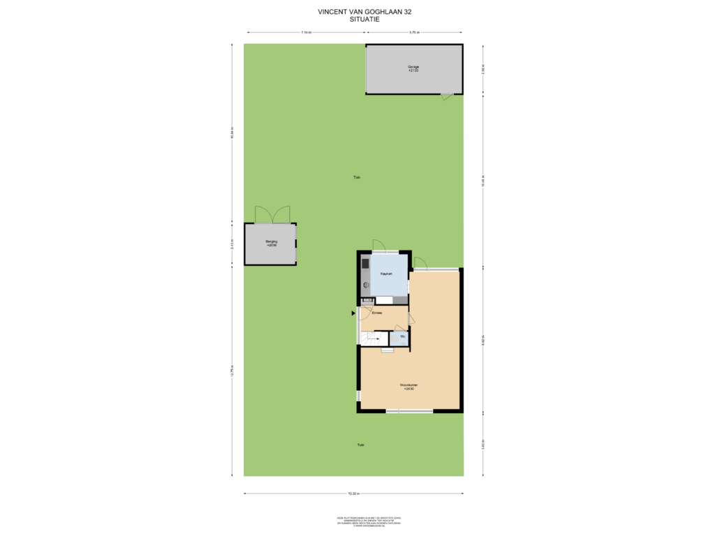 Bekijk plattegrond van Situatie van Vincent van Goghlaan 32