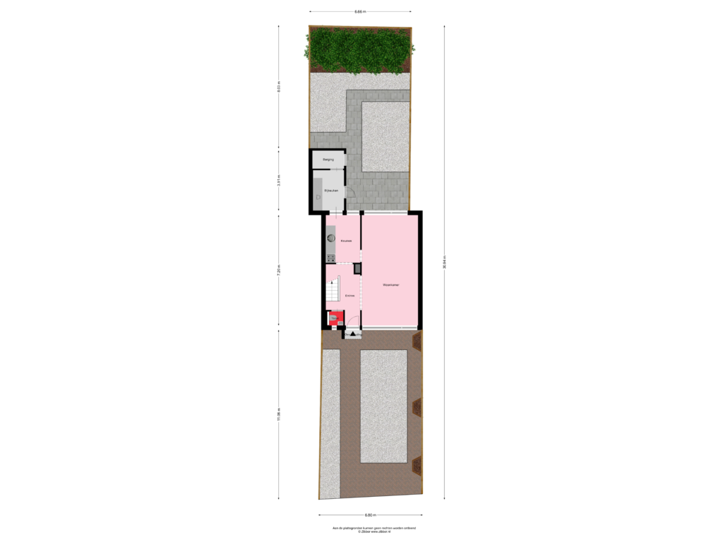 View floorplan of Begane Grond _Tuin of Beyertstrjitte 101