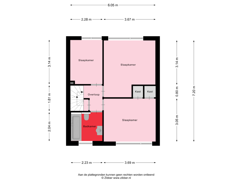 View floorplan of Eerste Verdieping of Beyertstrjitte 101