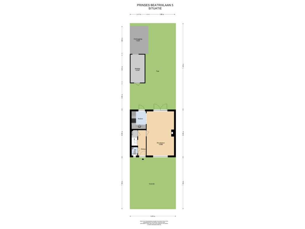 Bekijk plattegrond van Situatie van Prinses Beatrixlaan 5