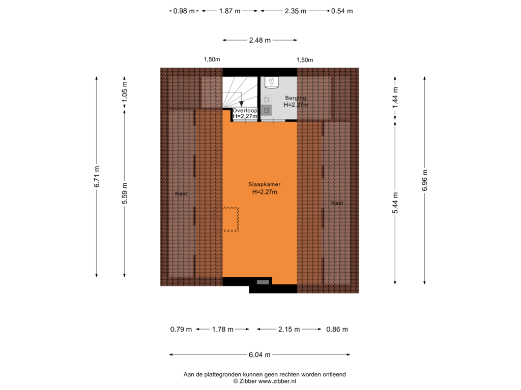 View floorplan of Tweede Verdieping of Meeuwstraat 4