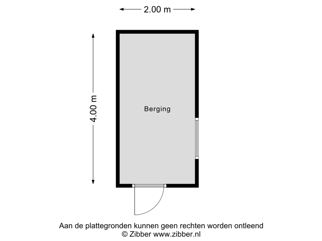 Bekijk plattegrond van Berging van Chrysantenstraat 34