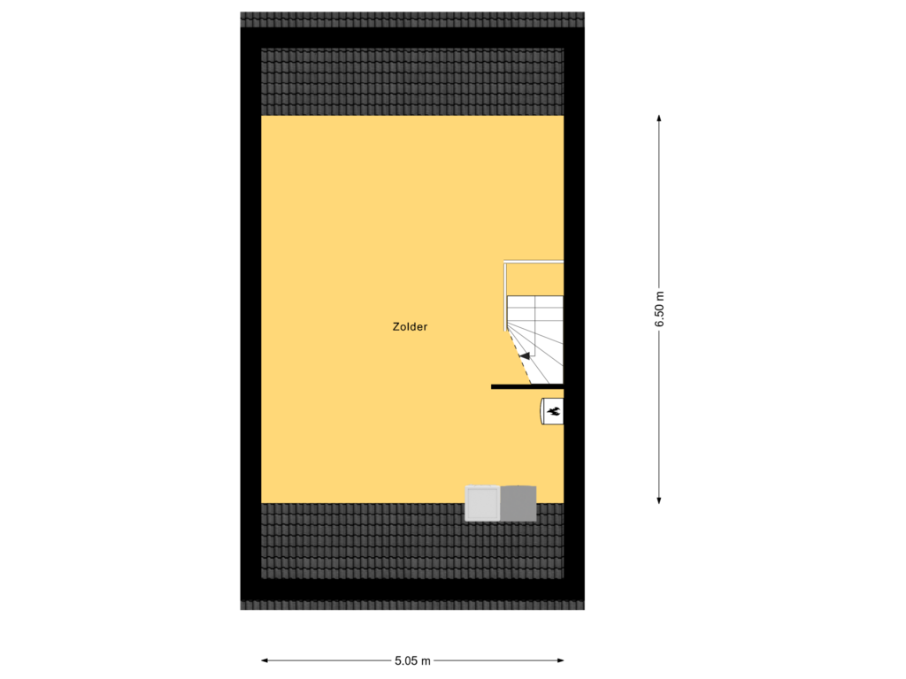 Bekijk plattegrond van 2e Verdieping van Veldkers 84