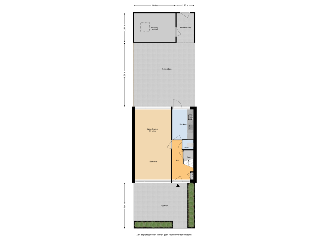 View floorplan of Situatie of Koningin Wilhelminalaan 18