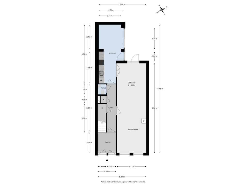 Bekijk plattegrond van Begane Grond van Willem Kuijperstraat 94