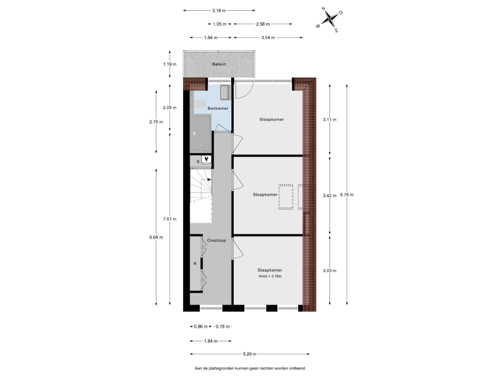 Bekijk plattegrond van 2e Verdieping van Willem Kuijperstraat 94