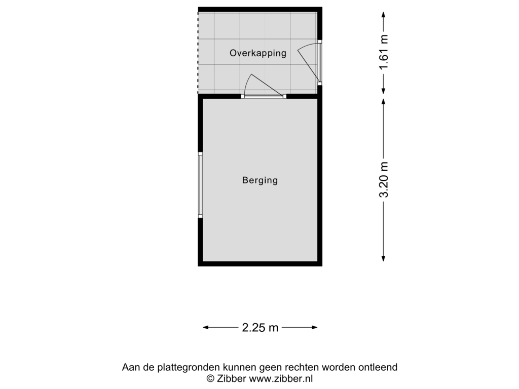 Bekijk plattegrond van Berging van Karolingenstraat 18