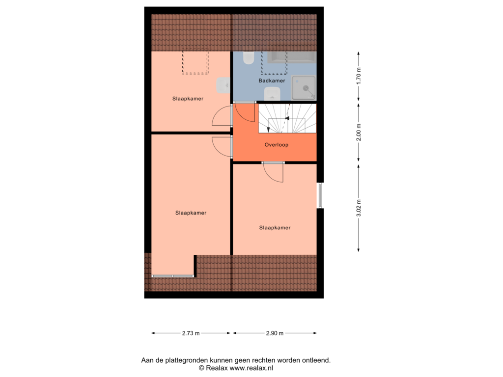 View floorplan of Verdieping 1 of Turfringen 18