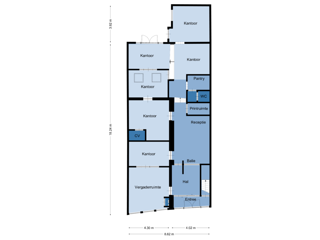 Bekijk plattegrond van Begane grond van Balie 7