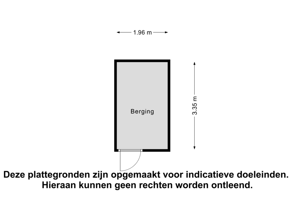 Bekijk plattegrond van Berging van Witmolen 117