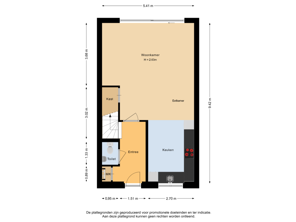 Bekijk plattegrond van Begane grond van Lierderbroek 10