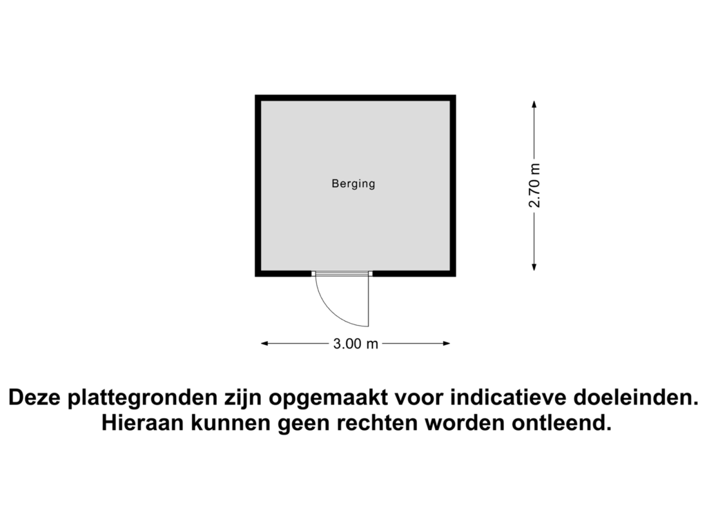 Bekijk plattegrond van Berging van Nieuwedijk 49