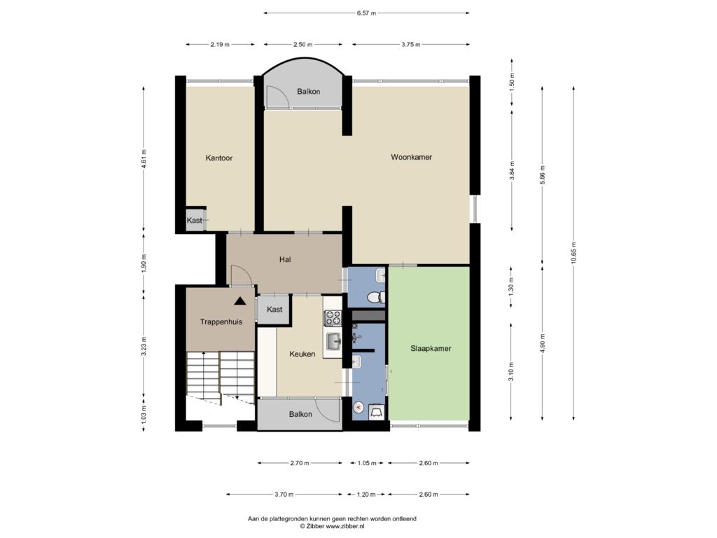 View floorplan of Appartement of Keizer Frederikstraat 153