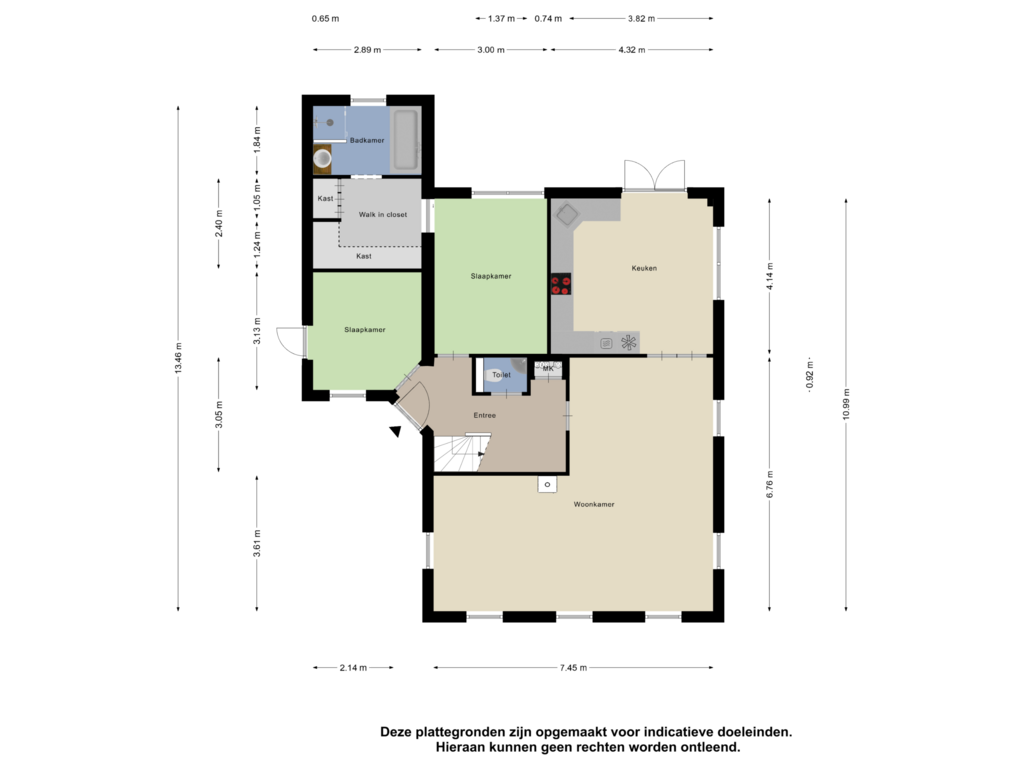 Bekijk plattegrond van Begane Grond van Koot-akker 11