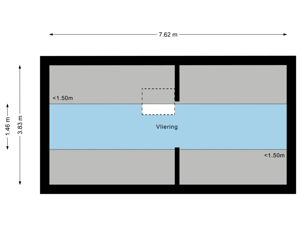 View floorplan of Tweede verdieping of Helleneind 9-A