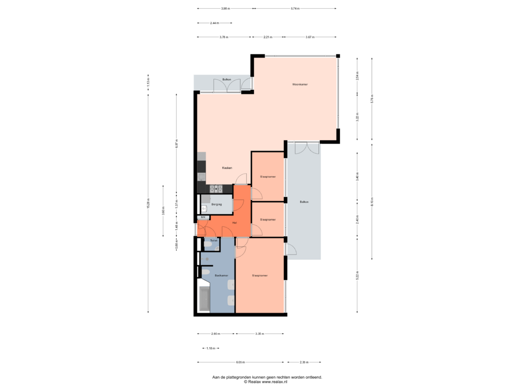 Bekijk plattegrond van Verdieping van Grotestraat 128-21