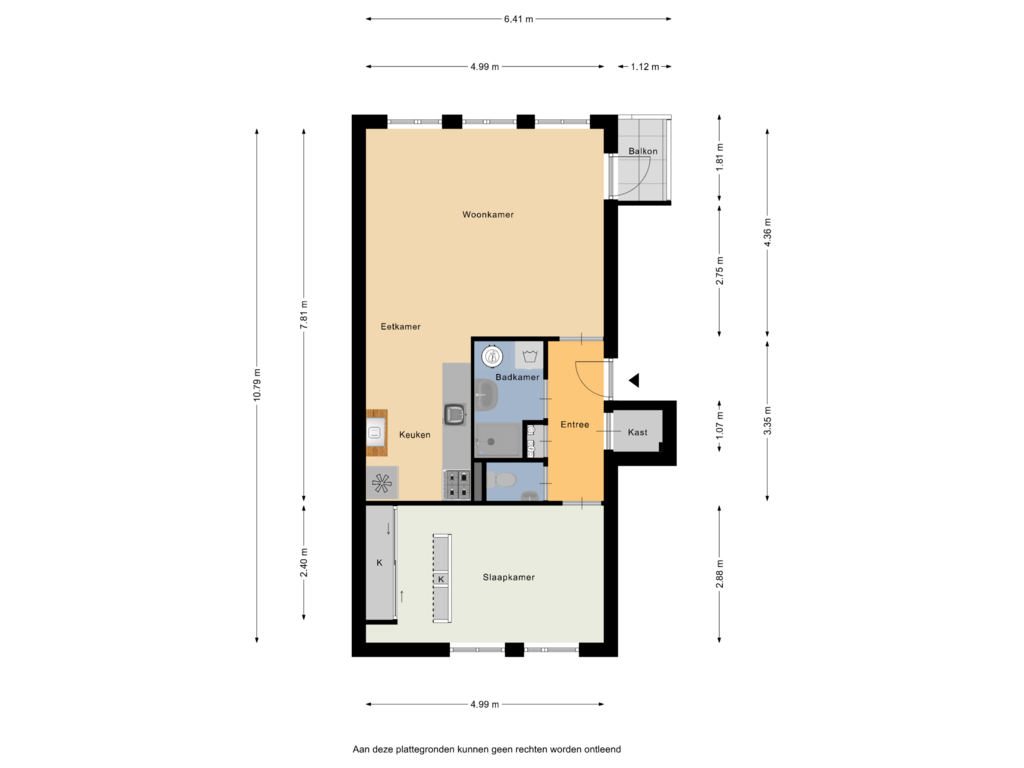 View floorplan of Appartement of Sint Geertruikerkhof 26