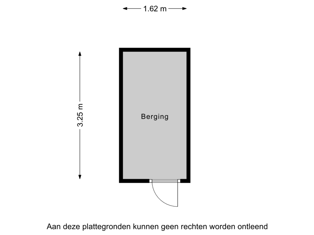 View floorplan of Berging of Sint Geertruikerkhof 26