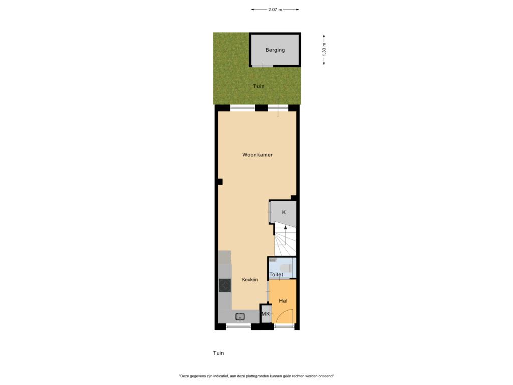 View floorplan of Tuin of Klokbaai 14