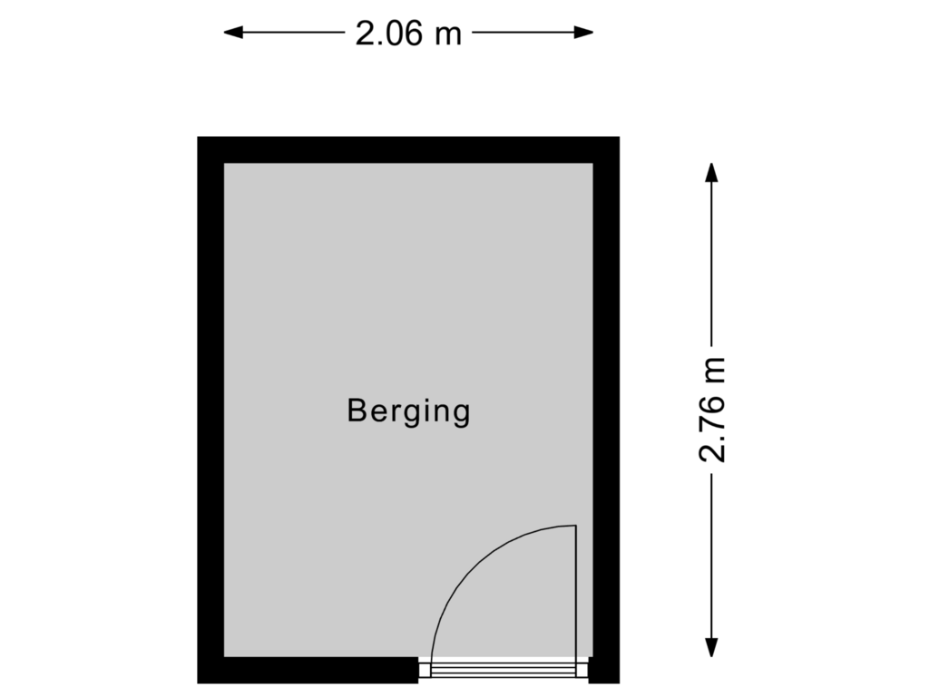 Bekijk plattegrond van Berging van Oude Kleefsebaan 249