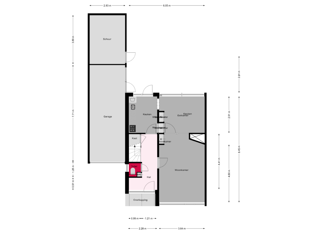 Bekijk plattegrond van Begane grond van Het Grotenhuis 8