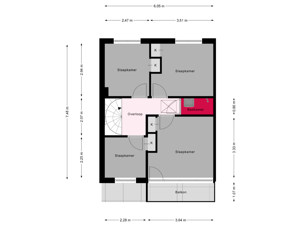 Bekijk plattegrond van 1e verdieping van Het Grotenhuis 8