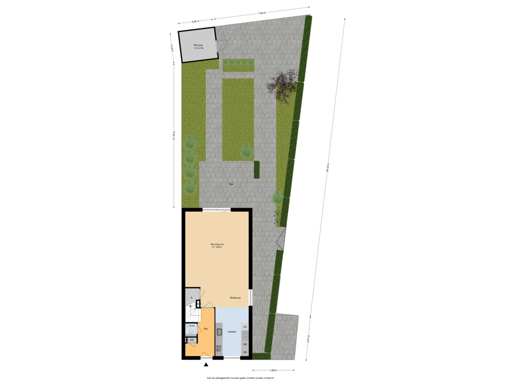 Bekijk plattegrond van Situatie van Marcelis Keldermansstraat 5