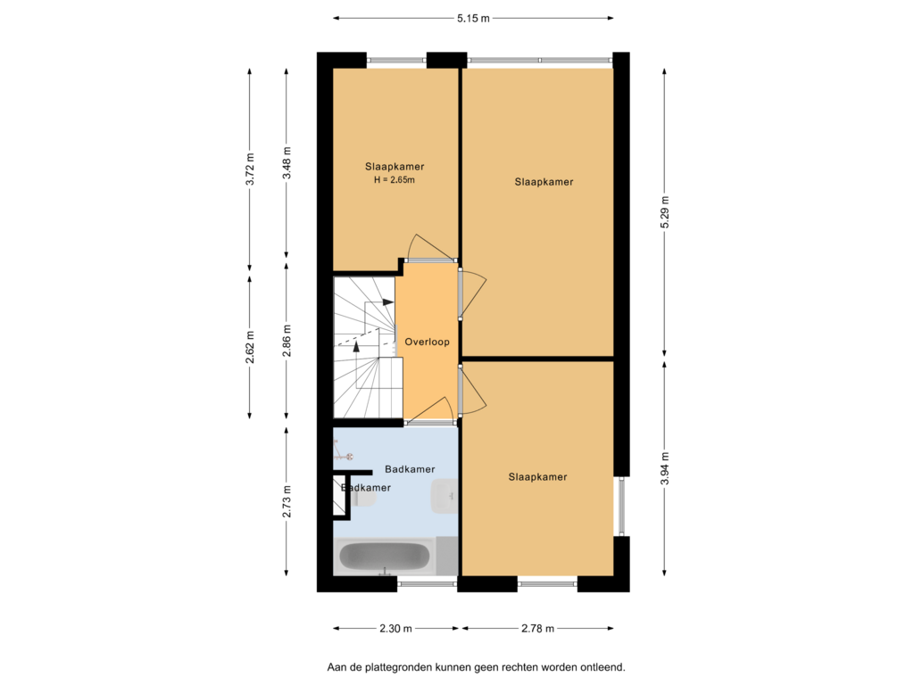 Bekijk plattegrond van 1e verdieping van Marcelis Keldermansstraat 5