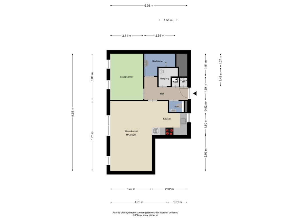 Bekijk plattegrond van Appartement van Europaplein 1055