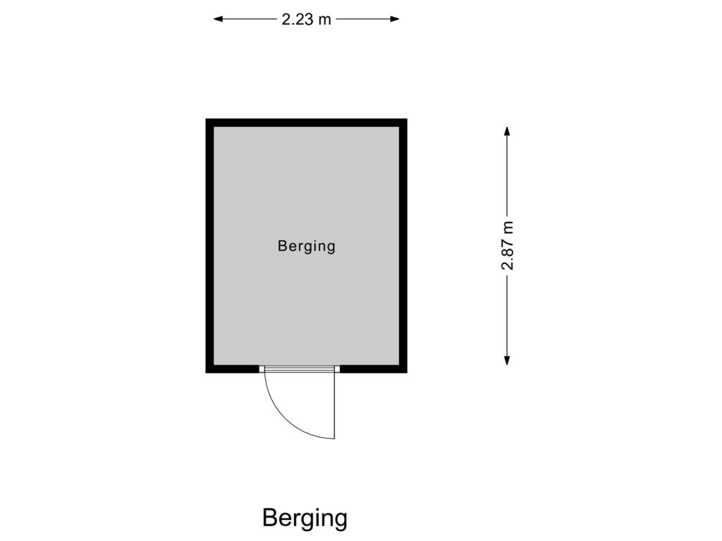 Bekijk plattegrond van Berging van Pablo Nerudastraat 6