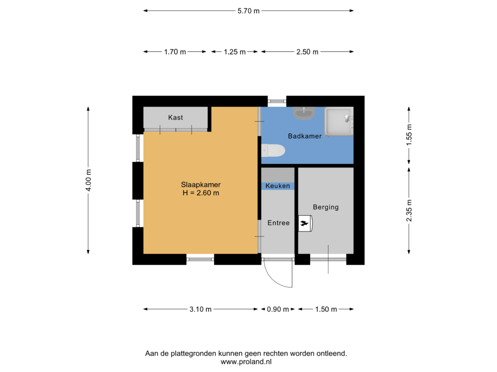 View floorplan of Begane Grond (44) of Binnenpad 33-A46