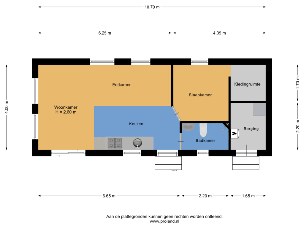 View floorplan of Begane Grond (46) of Binnenpad 33-A46