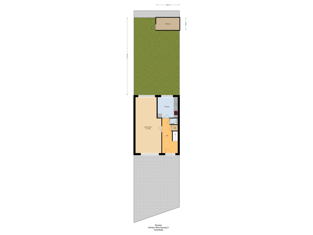 Bekijk plattegrond van Situatie van Adriaan Mouriszweg 9