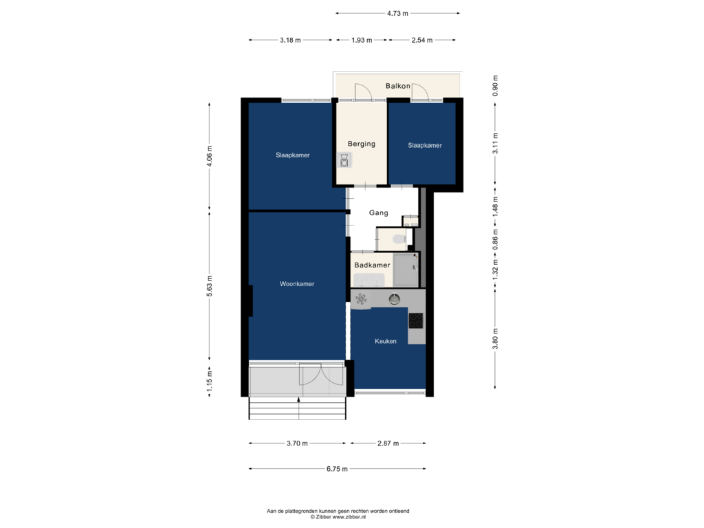 Bekijk plattegrond van Begane grond van Oranjelaan 162