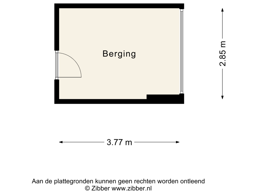 Bekijk plattegrond van Berging van Oranjelaan 162