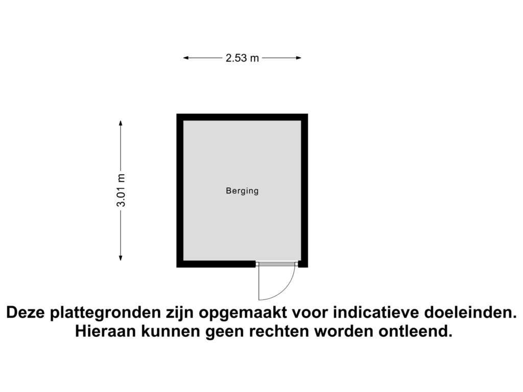 View floorplan of Berging of Elsenhof 15