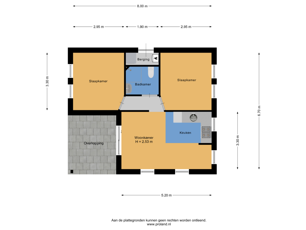 View floorplan of Begane Grond of Binnenpad 33-A6