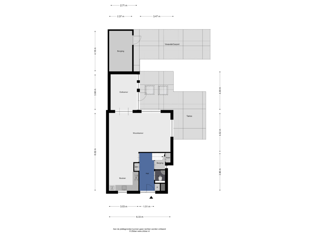 Bekijk plattegrond van Begane Grond van Goudvink 10