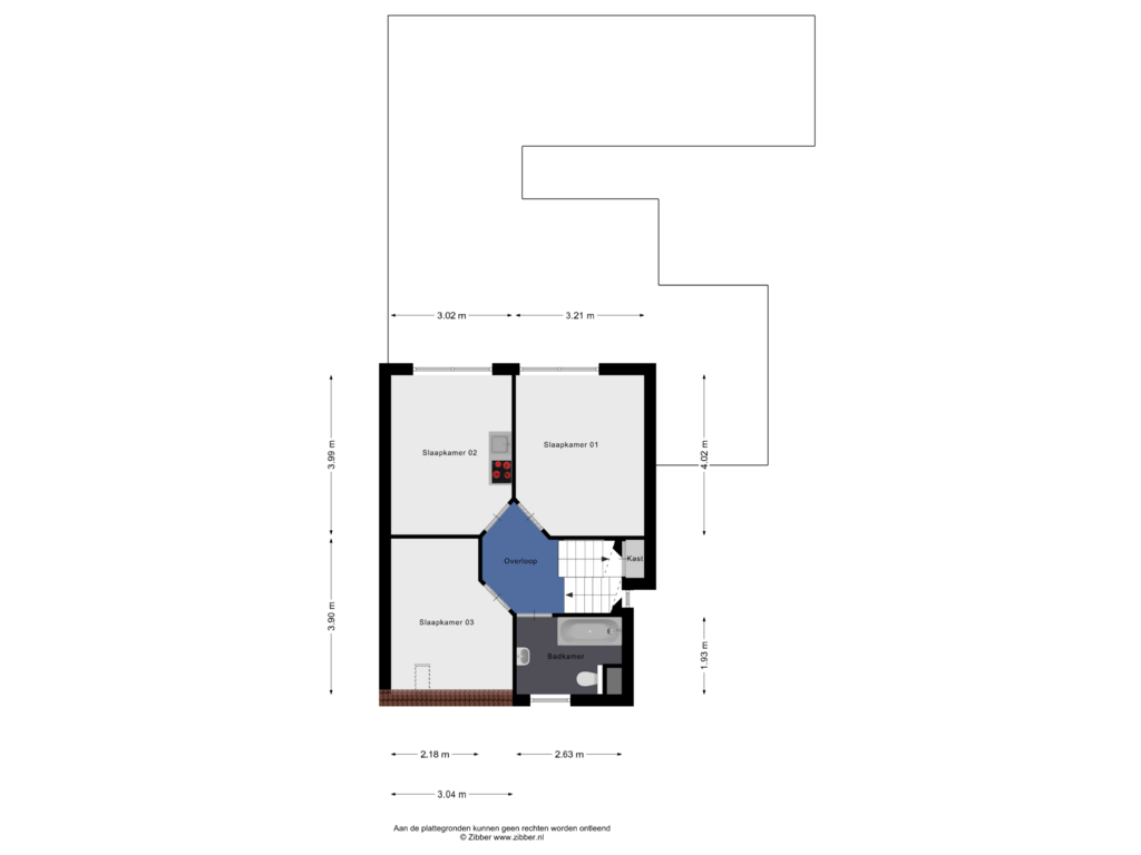 Bekijk plattegrond van Eerste verdieping van Goudvink 10