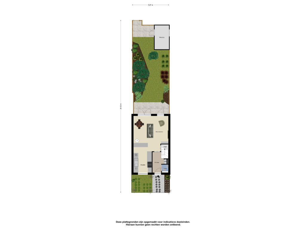 View floorplan of Begane Grond_Tuin of Wostok 26