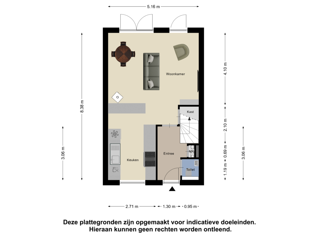 View floorplan of Begane Grond of Wostok 26