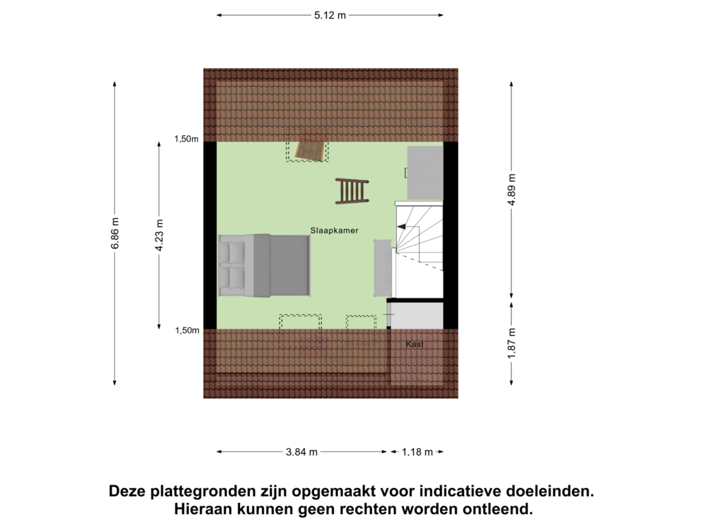 View floorplan of Tweede Verdieping of Wostok 26