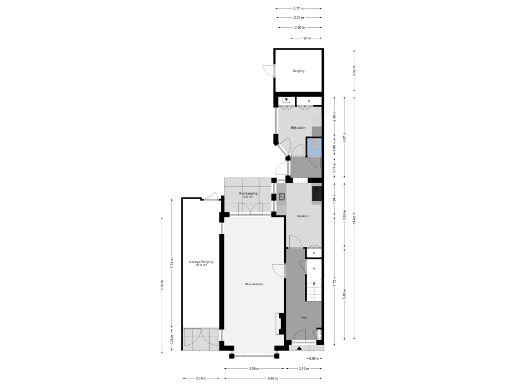 Bekijk plattegrond van Begane Grond van Antwerpsestraatweg 222