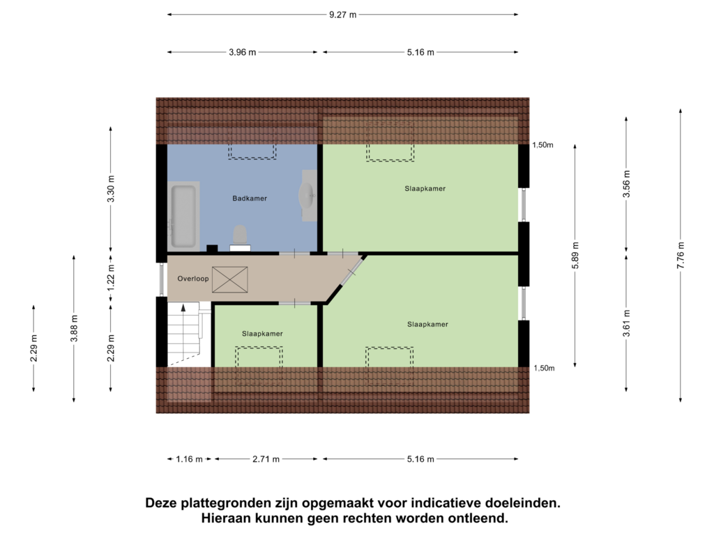 View floorplan of Eerste Verdieping of 's-Gravenstraat 80