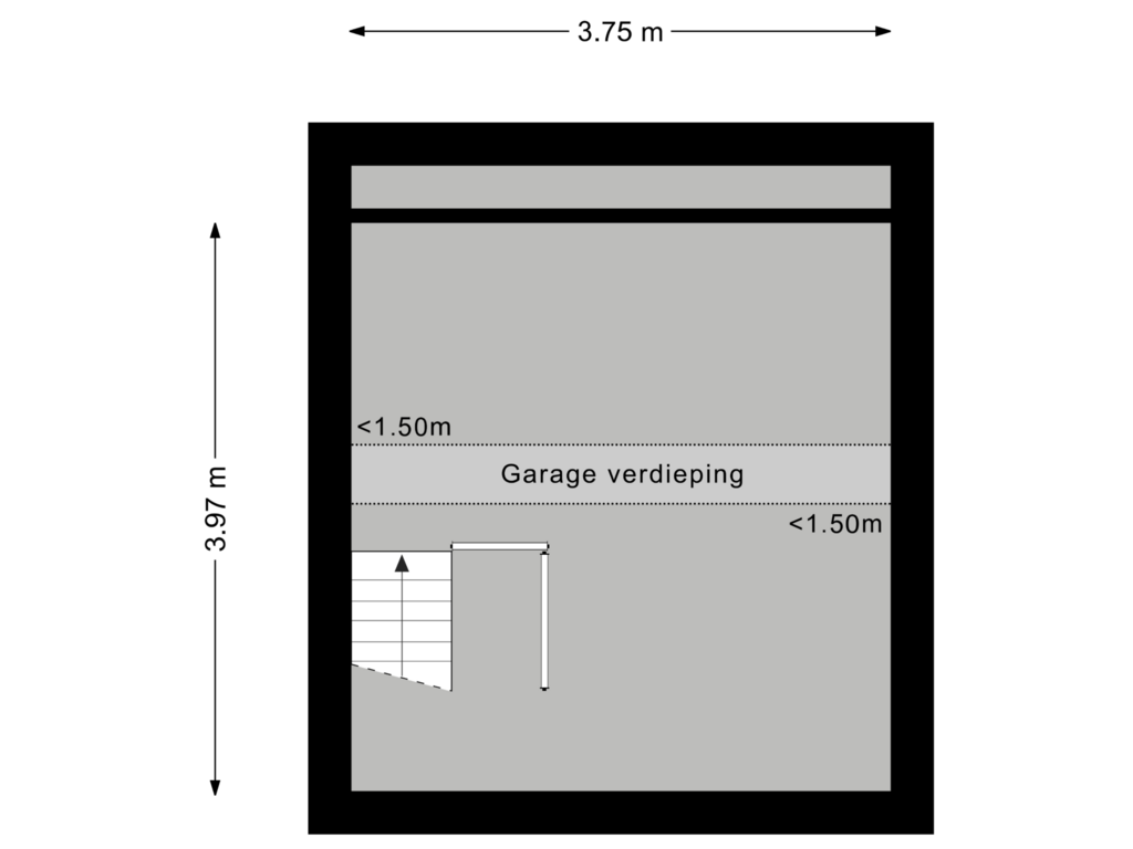 Bekijk plattegrond van Garage verdieping van Meester Kosterweg 16