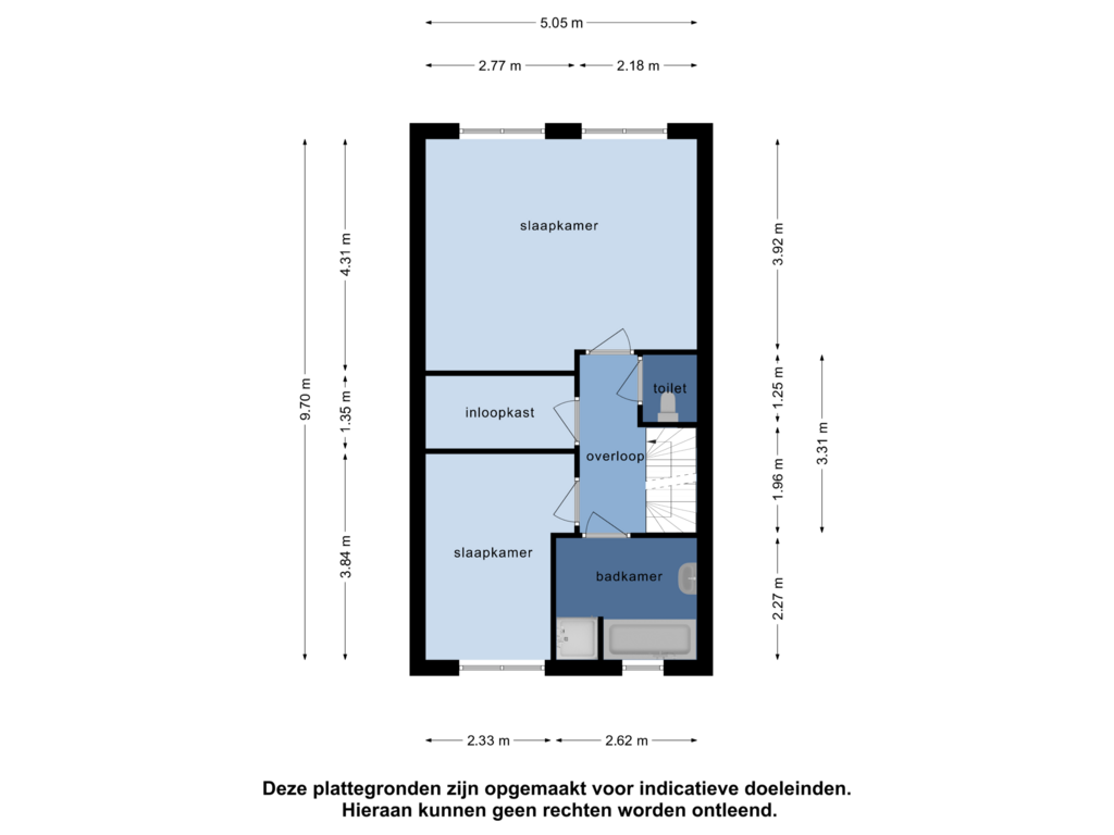 Bekijk plattegrond van 1e verdieping van Noordkade 147-B