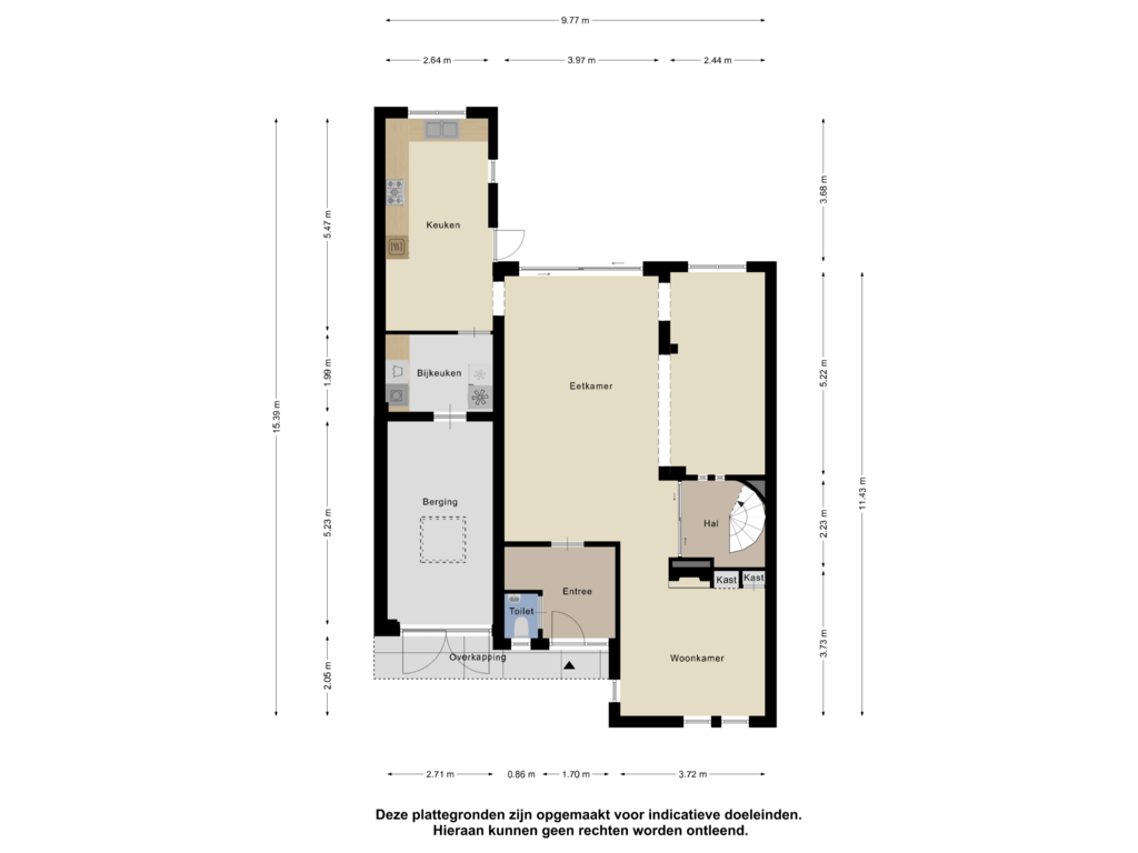 View floorplan of Begane Grond of Pomperschans 74