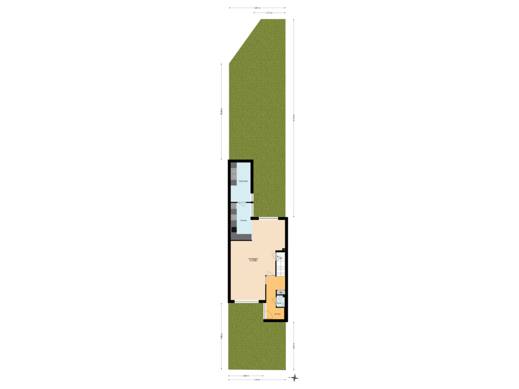 Bekijk plattegrond van Situatie van Jol 20 32